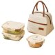 Glass compartmented lunch box with rice | repurchased by thousands of people