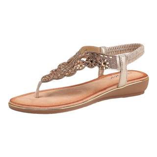 Sandales d'été bohème en strass pour femmes, nouvelle collection