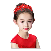 New pearl flower hairpin for children and girls beaded hair accessories dance performance headdress brides hair headband