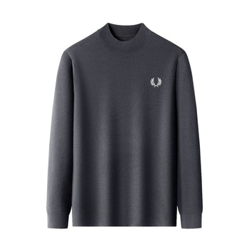 Fp wheat ear autumn and winter new men's round neck worsted wool sweater machine washable fashion casual long-sleeved sweater sweater Fp wheat ear autumn and winter new men's round neck worsted wool sweater machine washable fashion casual long-sleeved sweater sweater