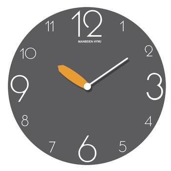 Pure color modern simple clock wall quartz clock hanging watch