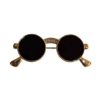 Real gold sunglasses brooch niche pin korean accessories