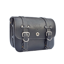 Muscle Wolf is suitable for Lifan V16 side bags retro side bags motorcycle brigade modified waterproof leather bags.