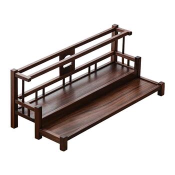 Storage rack tea set storage rack north american walnut