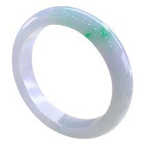 (Self-operated) Qianyu Pickup Burmese natural A-grade jadeite moist floating sun green delicate white background sapphire bracelet bracelet