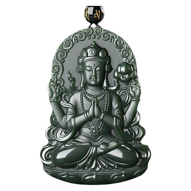 Kun Yuyao four-arm Guanyin men's pendant