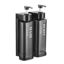 Hotel bathroom soap dispenser wall-mounted punch-free hand soap dispenser hotel shampoo shower gel press bottle wall hanging