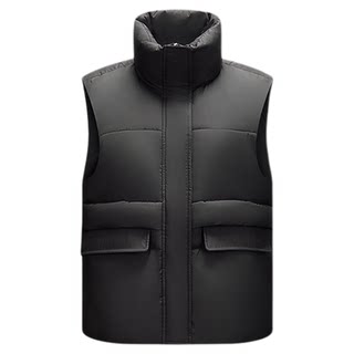 森马棉马甲女冬季防泼水纯色oversize立领面包服叠穿时尚百搭外套