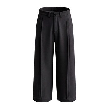 Insstudios three-dimensional quilted pleated casual trousers