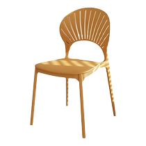 Nordic dining chair home thickened and stackable Internet celebrity plastic chair modern simple stool living room dining table and chairs