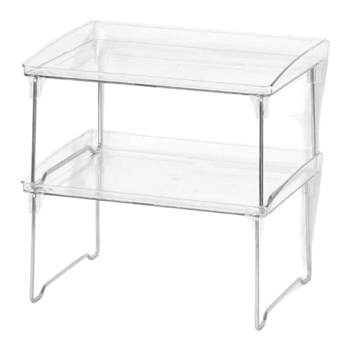 Desktop shelf transparent stackable folding dormitory simple