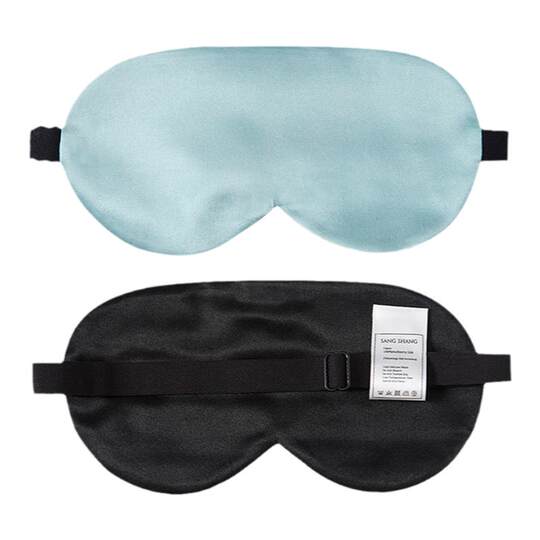 Can't be any thinner. Thin, breathable, double-sided silk eye mask