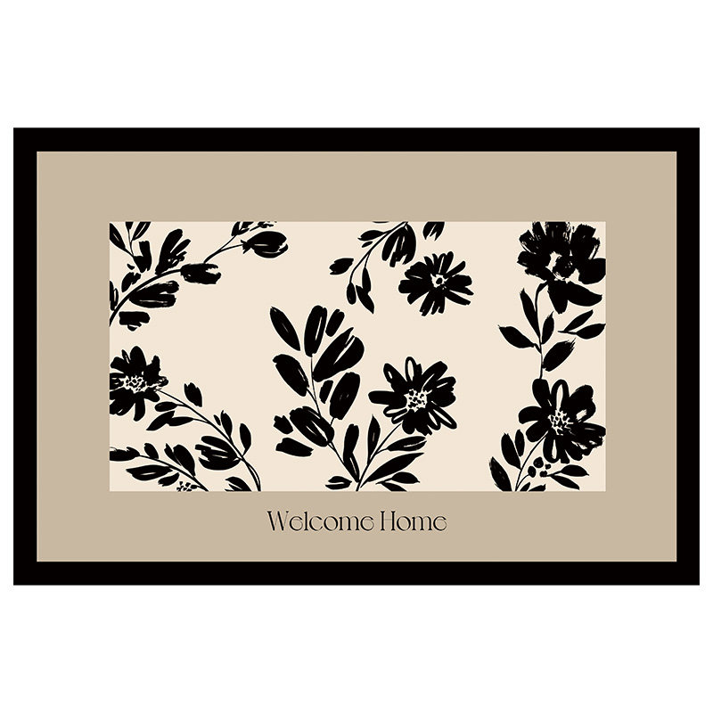 Light luxury high-end entrance door floor mat, stain-resistant and anti-slip door mat
