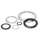 Complete collection of double-sided teeth self-locking washer