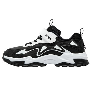 Xtep children's shoes autumn and winter new medium and large children's shoes boys and girls warm cotton casual shoes children's sports two cotton shoes