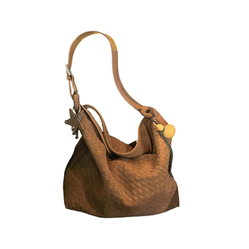 New autumn and winter suede frosted handwoven tote bag