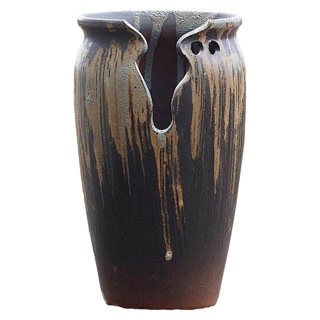 Stone pottery incision creative breathable high pile cliff old pile