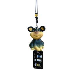 2024 ຕົ້ນສະບັບ Bee Dog Car Pendant Car Pendant Car Rearview Mirror Pendant Internet Celebrity Cute Car Pendant