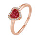Private Jewelry 18K Gold Ruby and Diamond Wedding Ring
