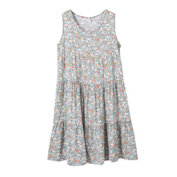 ຊຸດນອນຂອງຜ້າຝ້າຍທີ່ບໍ່ມີແຂນສໍາລັບແມ່ຍິງໃນພາກຮຽນ spring ແລະ summer ອິນເຕີເນັດສະເຫຼີມສະຫຼອງຂະຫນາດໃຫຍ່ pajamas ເຮືອນໃສ່ skirt fairy ຍີ່ປຸ່ນນັກສຶກສາຝ້າຍຜ້າໄຫມບາງໆ