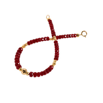 Large ruby bracelet colored jewelry