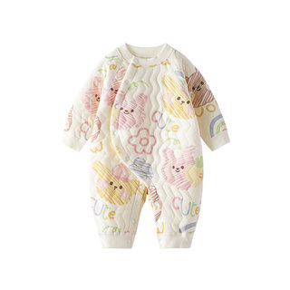 Baby jumpsuit warm autumn and winter quilted winter clothing
