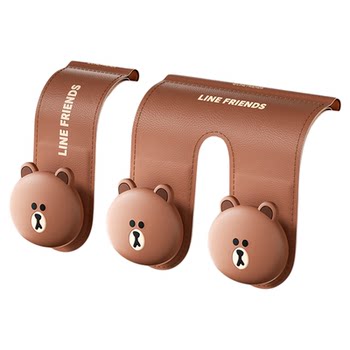 Car co-driver glove box hook cute decoration front seat storage car multifunction double hook