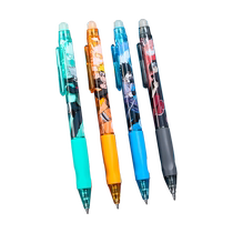 Powerful press and erasable gel pen for students only 0 5mm friction pen magic easy to wipe press type correction pen press black crystal blue easy to wipe heat sensitive Naruto 135