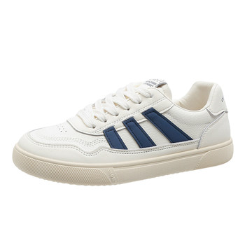 Binguton white shoes casual leather shoes