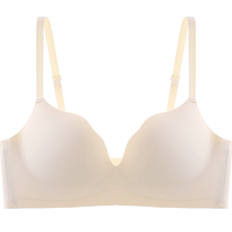 Seamless underwear for women with small breasts push-up and enlargement secondary breast lift anti-sagging no rims soft support half-cup bra