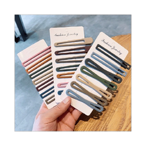 Cute frosted hairpin side clip girl Internet celebrity top clip Korean one-piece clip 5-piece set