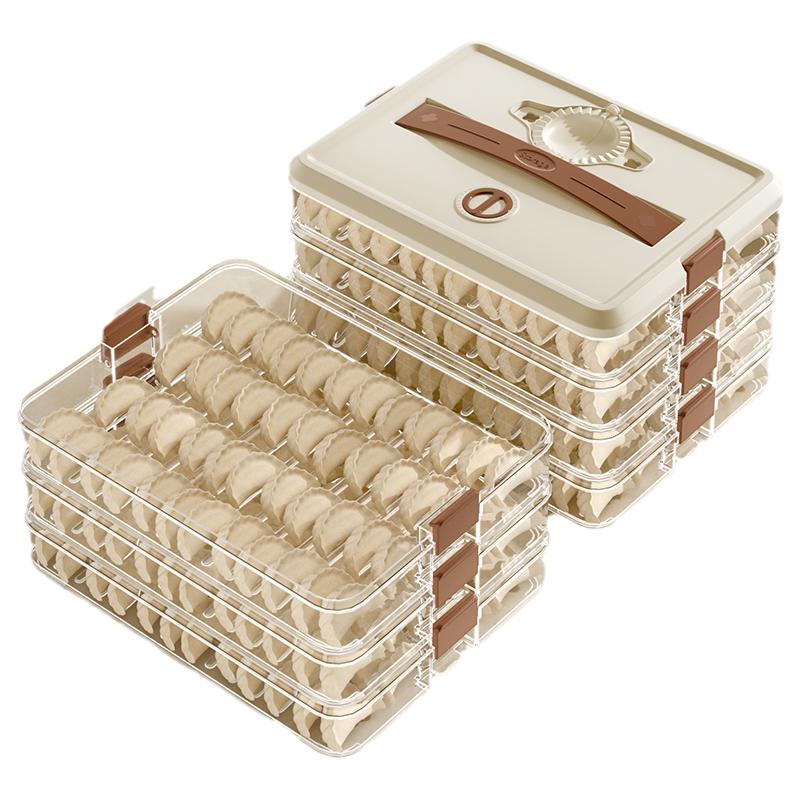 Baicaoyuan freezes and does not cracks, fasten the lid and does not break the dumpling box