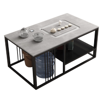 Coffee table office reception small coffee table integrated slate Kung Fu tea table simple modern with kettle set