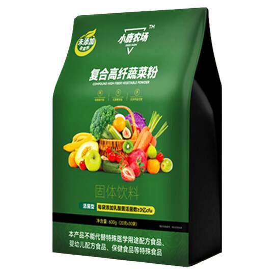 小鹿农场高膳食纤维营养代餐健身老年流食复合蔬果粉益生菌蔬菜粉