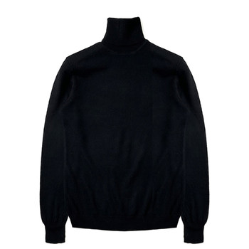 Bottomed cardigan women's pure wool sweater professional high collar