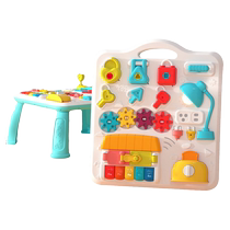 Childrens game table baby busy table multifunctional learning puzzle fun early education 1-3 year old baby toy gift