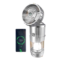 Solar fan horse lantern camping outdoor charging BMW lamp multi-function portable lamp emergency tent camping mosquito repellent