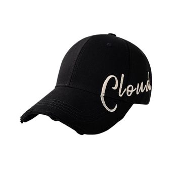 Black baseball cap for women 2025 new model with larger and deeper baseball cap wide brim big head circumference showing small versatile hat