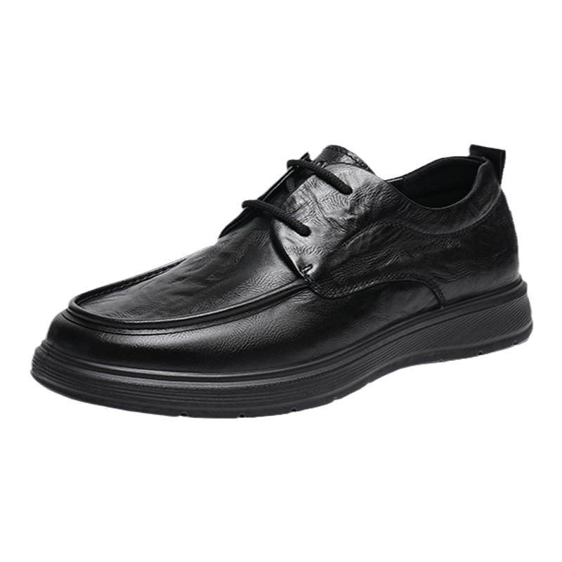 Red Dragonfly casual leather shoes business lace-up