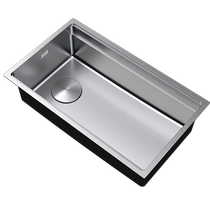Wrigley 1652 sink 304 stainless steel kitchen sink large single-slot under-counter basin household vegetable basin sink