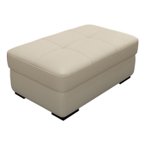 Matching leather stool first layer cowhide sofa stool shoe changing stool square stool dressing stool ottoman footrest footrest