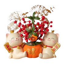 The joy of moving into a new home moving in lucky cat living room wine cabinet decorations good meaning set TV cabinet decorations