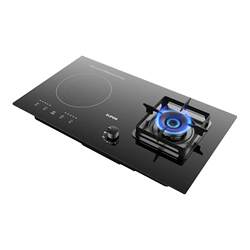 Supor My50S Dual-Use Gas and Electric Stove with Powerful Flame, Gas Stove with Timer, Induction Cooker for Home Use, Double Burner