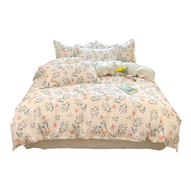 Jieliya cotton four-piece set pure cotton quilt cover bed sheet