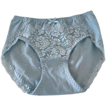 Lace hip-covering women's large size mid-rise underwear