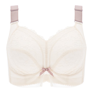 倾慕艺生大胸显小胸防下垂收副乳文胸罩胖mm薄抹胸全罩杯大码内衣