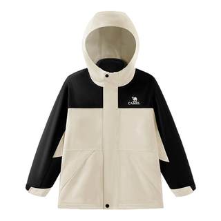 骆驼儿童冲锋衣三合一可拆卸男童滑雪服登山防风防水女童三防外套