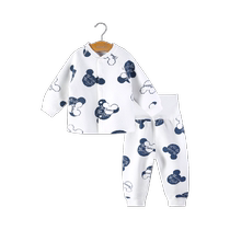 Youqi Childrens Warm Clothes Set Winter Outings Super Western Style Newborn High Waist Belly Protective Padded Cotton Trendy Clothes