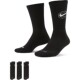 3 pairs of Nike quick-drying mid-calf basketball socks