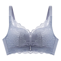 Catman underwear for women small breasts secondary breasts anti-sagging no rims beautiful back lace bra summer thin style